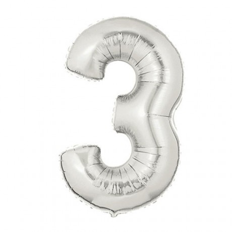 3 Number Balloon