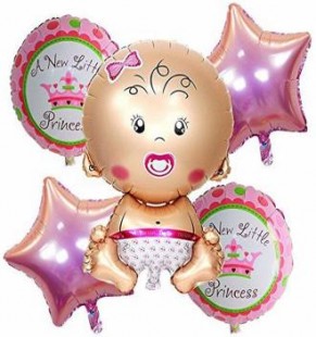 Buy A New Little Princess - Balloon Bouquet in Ghornata