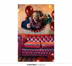 Buy Adehesive Wall Clown Decoration 70x80 Cm in Kuwait