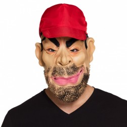 Buy Adult Latex Face Mask Horror Trucker With Cap in Kuwait