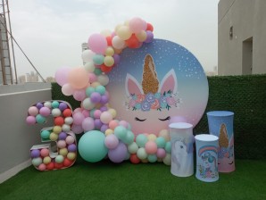  Balloons & Backdrop in Adailiya