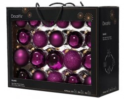 Buy Bauble Glass Shiny,matt,glitter,transparent Mix in Kuwait