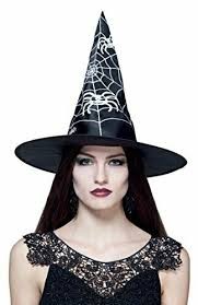 Black Adult Witch Hat with Cobweb