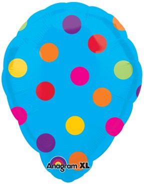 Blue Oval Polka Dots 181594