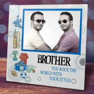 Buy Brother You Rock Photo Frame in Kuwait