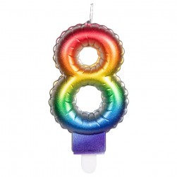 Buy Candle No. 8 - Rainbow in Kuwait