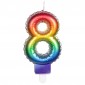Candle No. 8 - Rainbow