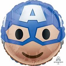  Captain America Standard Foil Balloon Accessories in Ardhiyah