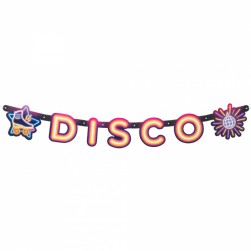 Buy Cardboard Letter Banner Disco 120 Cm in Kuwait