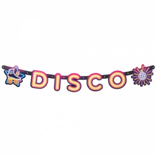  Cardboard Letter Banner Disco 120 Cm Costumes in Sulaibikhat
