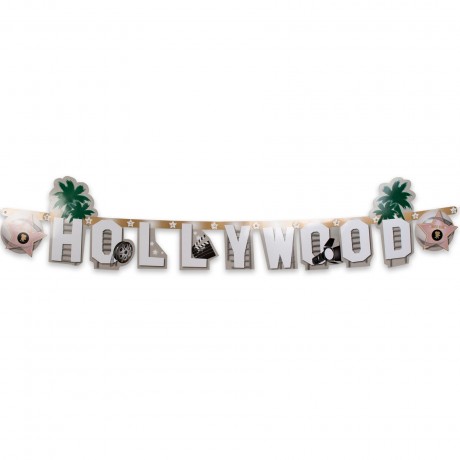 Cardboard Letter Banner Hollywood