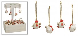 Buy Chicken Hanging In Wood Display in Kuwait