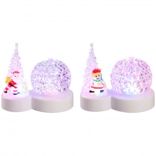  Christmas Ball Plug-in-18x11x16-led-white-multicolor in Dasma