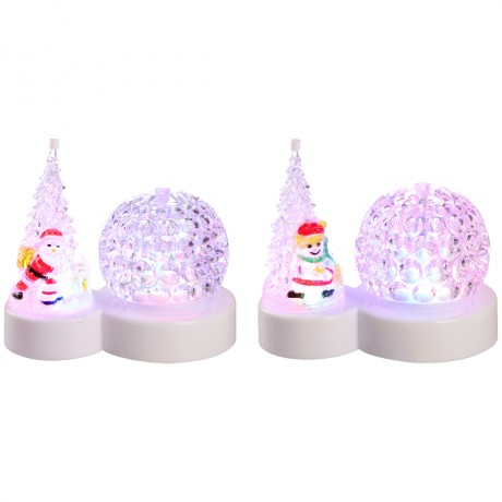Christmas Ball Plug-in-18x11x16-Led-White-Multicolor