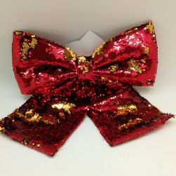 Buy Christmas Ribbon Paillet 40x40-red in Kuwait