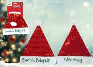  Deluxe Sequined Babies Elf Hat in Fintas