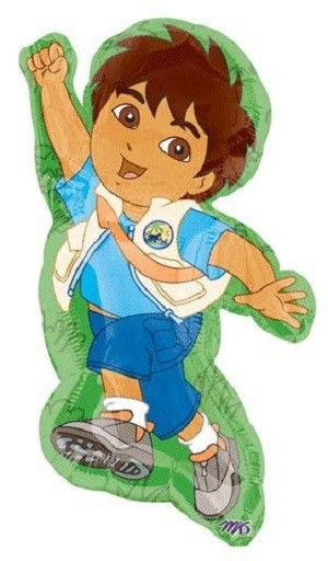 Diego in Action Foil Balloon