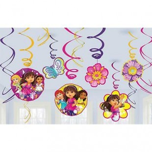  Dora & Friends Swirl Decorations Accessories in Khaitan