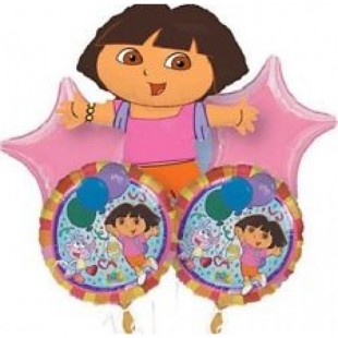  Dora The Explorer Balloon Bouquet Accessories in Nuzha