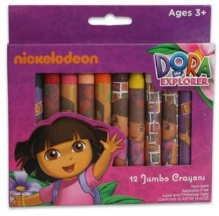  Dora The Explorer Jumbo Crayons Accessories in Kaifan