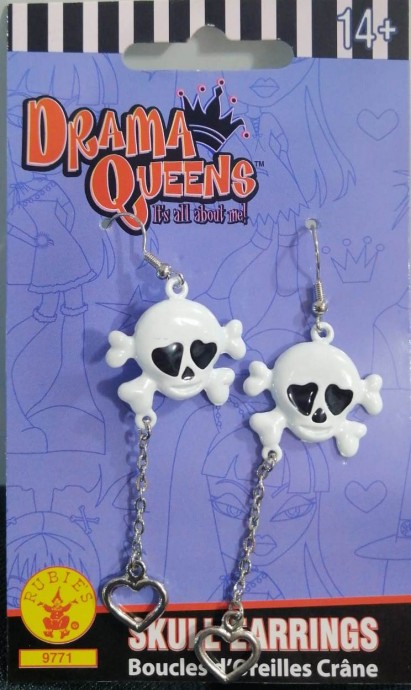 Drama Queens Skull Earrings