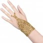 Flapper Woman Metallic Beaded Hand Glove