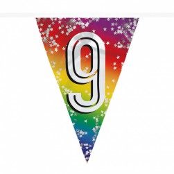 Buy Foil Bunting '9' in Kuwait