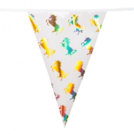 Foil bunting Unicorn 