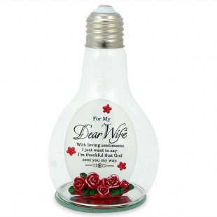 Buy Glass Bulb Quotation - For My Dear Wife in Kuwait