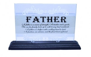 Buy Glass Plaque - Father in Kuwait