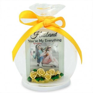 Buy Glass Round Quotation- Husband You're My Everything in Kuwait
