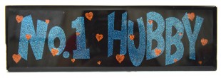 Buy Glitter Quotation  - No.1 Hubby in Kuwait