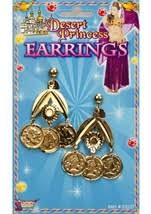  Gypsy Exotic Coin Earrings Costumes in Dasma