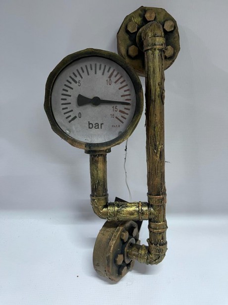 Haunted Water Meter with Rusty Tube
