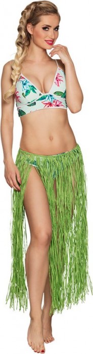 Hawaiian Skirt Raffia Green
