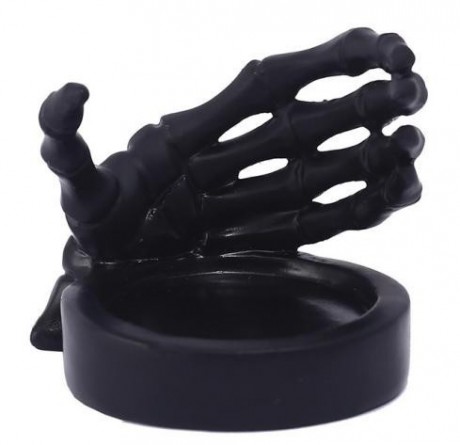 Head candle holder (black)