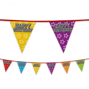  Holographic Bunting 'happy Birthday' in Nahdha