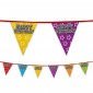 Holographic bunting 'Happy Birthday'