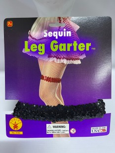  Lace Leg Garter in Surra