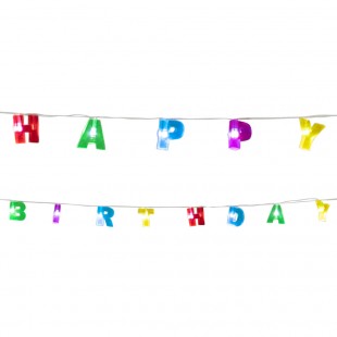   Led String Lights 'happy Birthday' (160 Cm) in Salwa