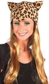  Leopard Cap And Wig For Ladies in Manqaf