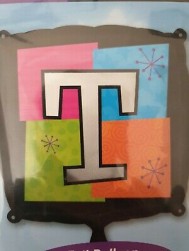 Buy Letter 't' Square Foil Balloon  in Kuwait