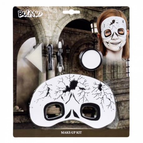Make-Up Kit with Mask - White Skull