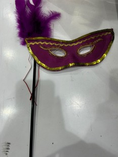  Mardi Gras Mask On Stick  Ns in Manqaf