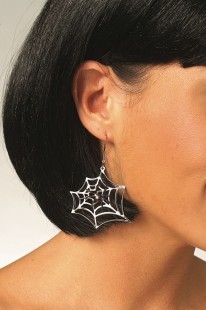  Metal Black Widow Earrings in Nahdha