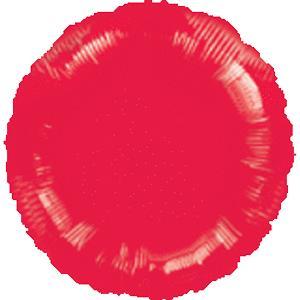  Metallic Red Round Foil Balloon in Rumaithiya