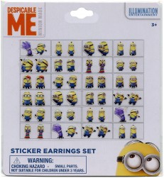 Buy Minions Sticker Earrings Set in Kuwait