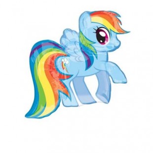  My Little Pony Rainbow Dash Super Shape Foil Balloon Accessories in Zahra