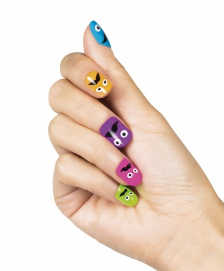 Nails with Moustache