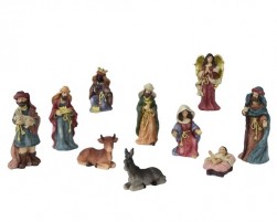 Buy Nativity Set Polyresin Painting 10ass in Kuwait